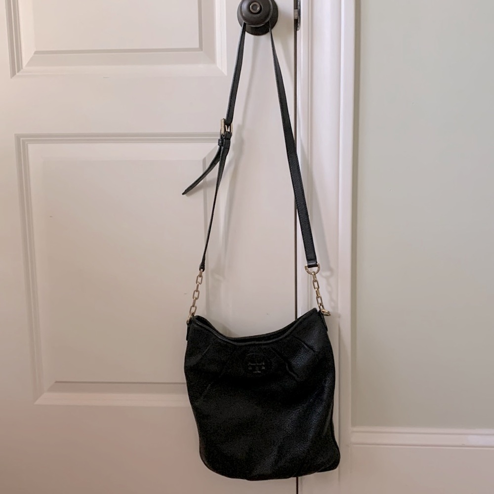 Tory Burch Black Leather Purse w/ matching wallet
